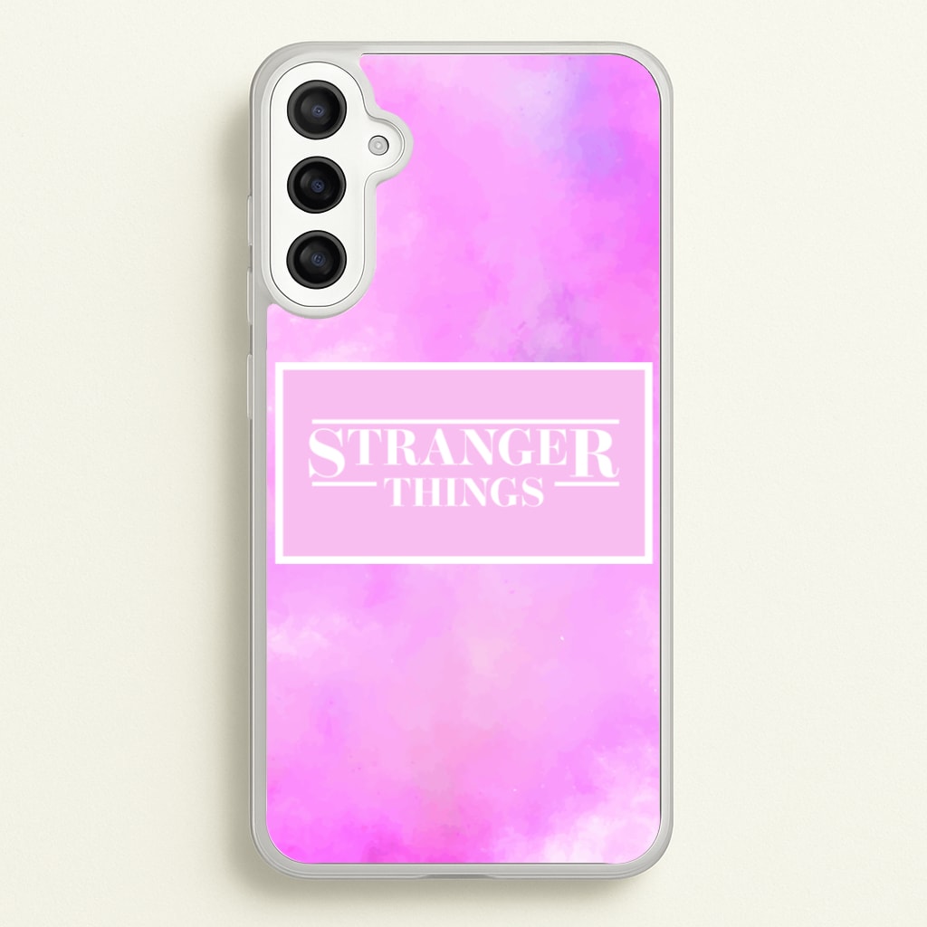Pink Galaxy Stranger - Stranger Things Phone Case for Galaxy A34