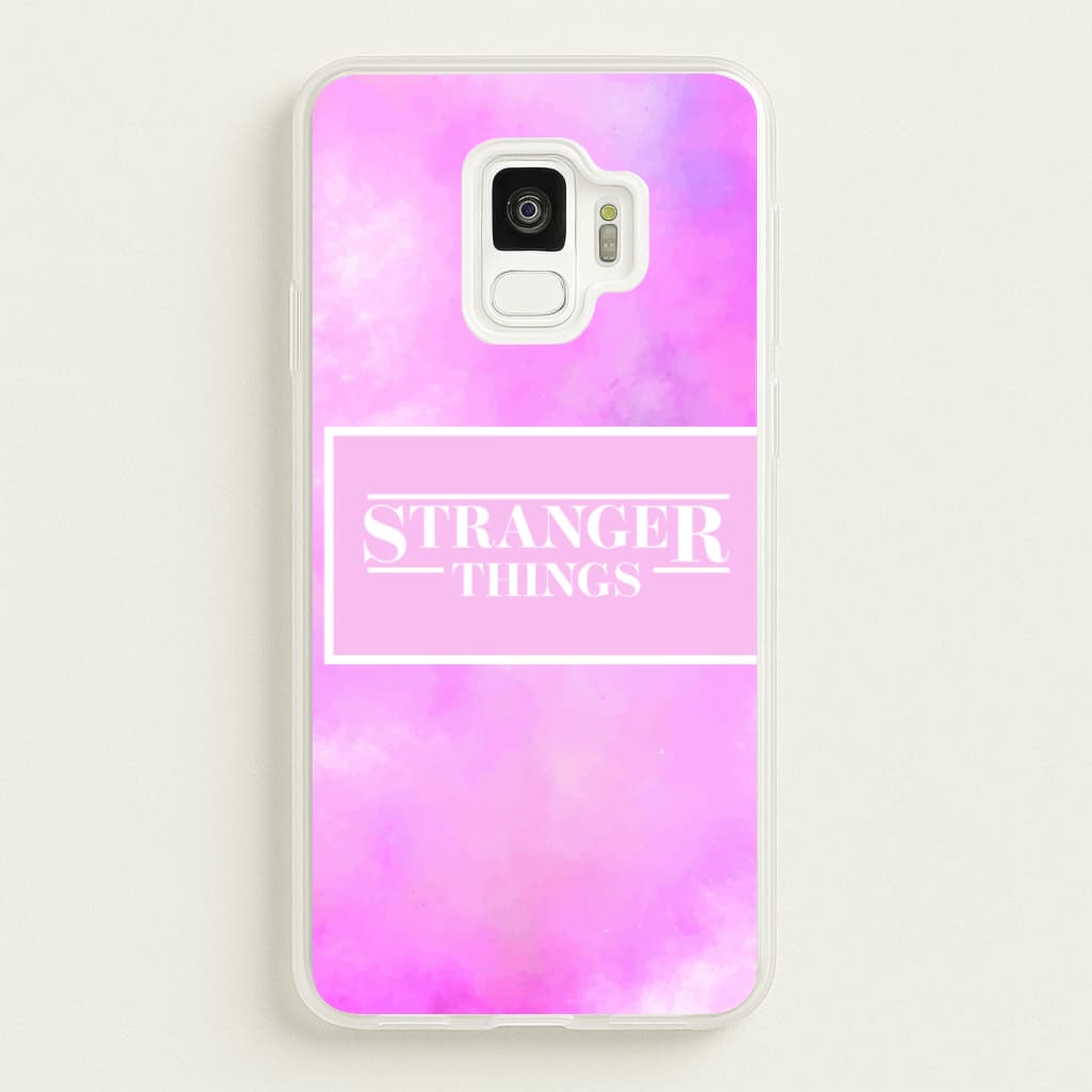 Pink Galaxy Stranger - Stranger Things Phone Case for Galaxy S9