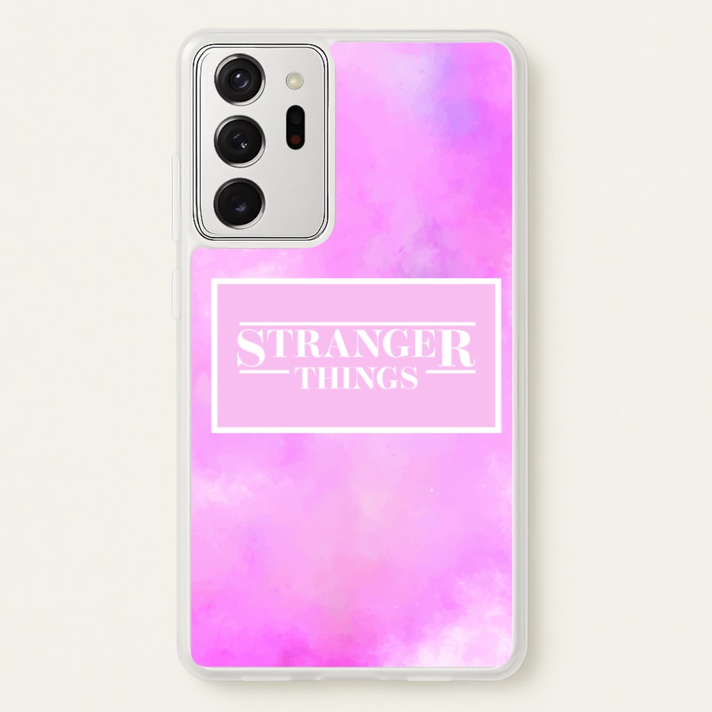 Pink Galaxy Stranger  - Stranger Things Phone Case for Galaxy Note 20 Ultra
