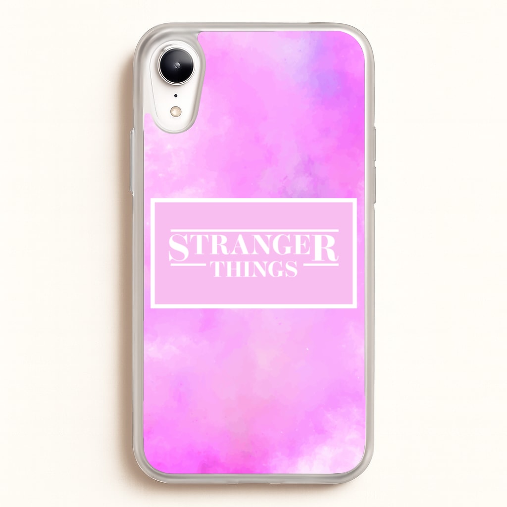 Pink Galaxy Stranger - Stranger Things Phone Case for iPhone XR