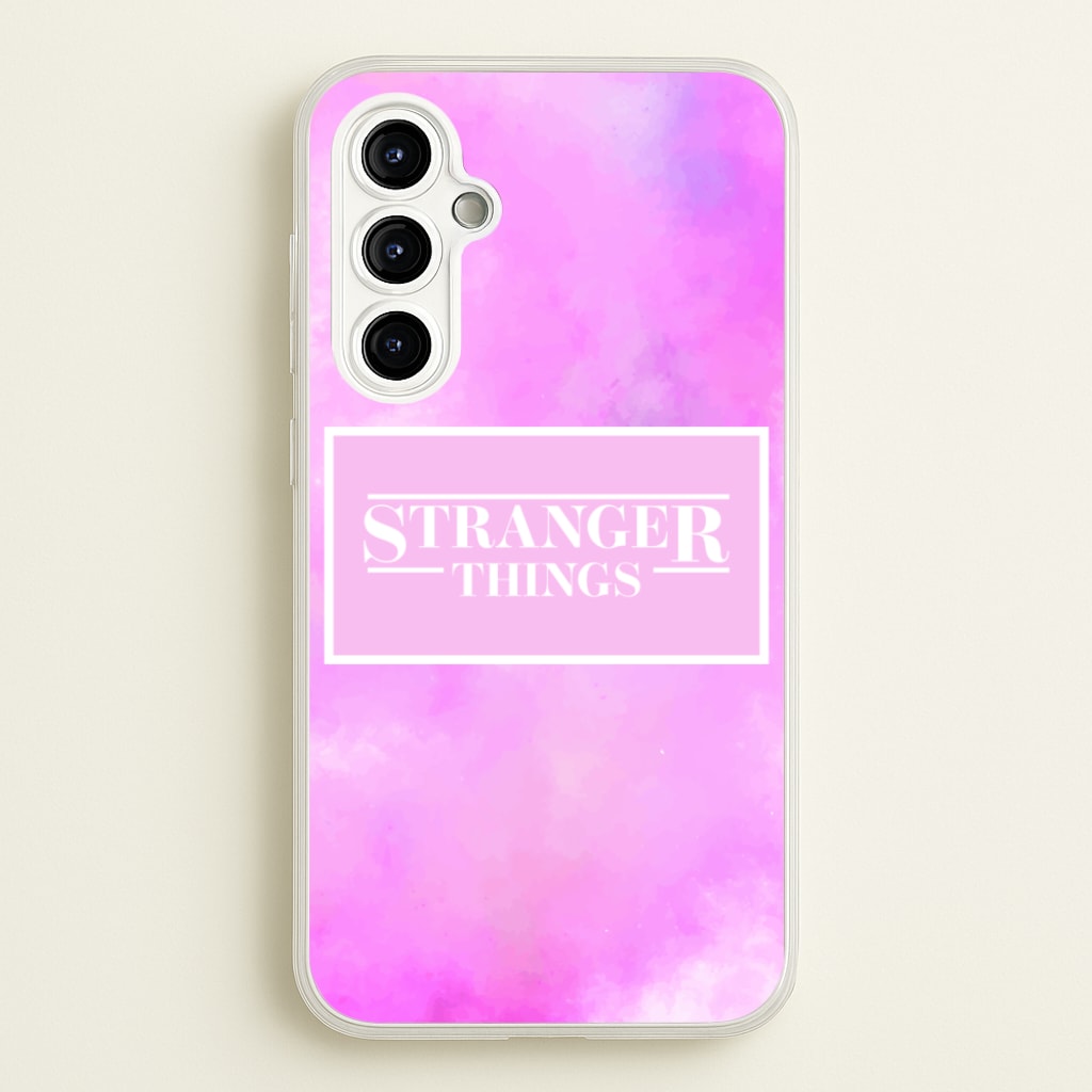 Pink Galaxy Stranger - Stranger Things Phone Case for Galaxy A54