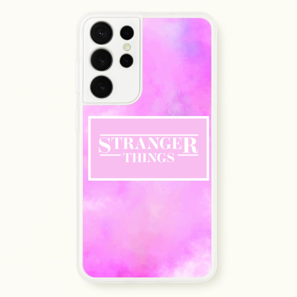 Pink Galaxy Stranger  - Stranger Things Phone Case for Galaxy S21 Ultra