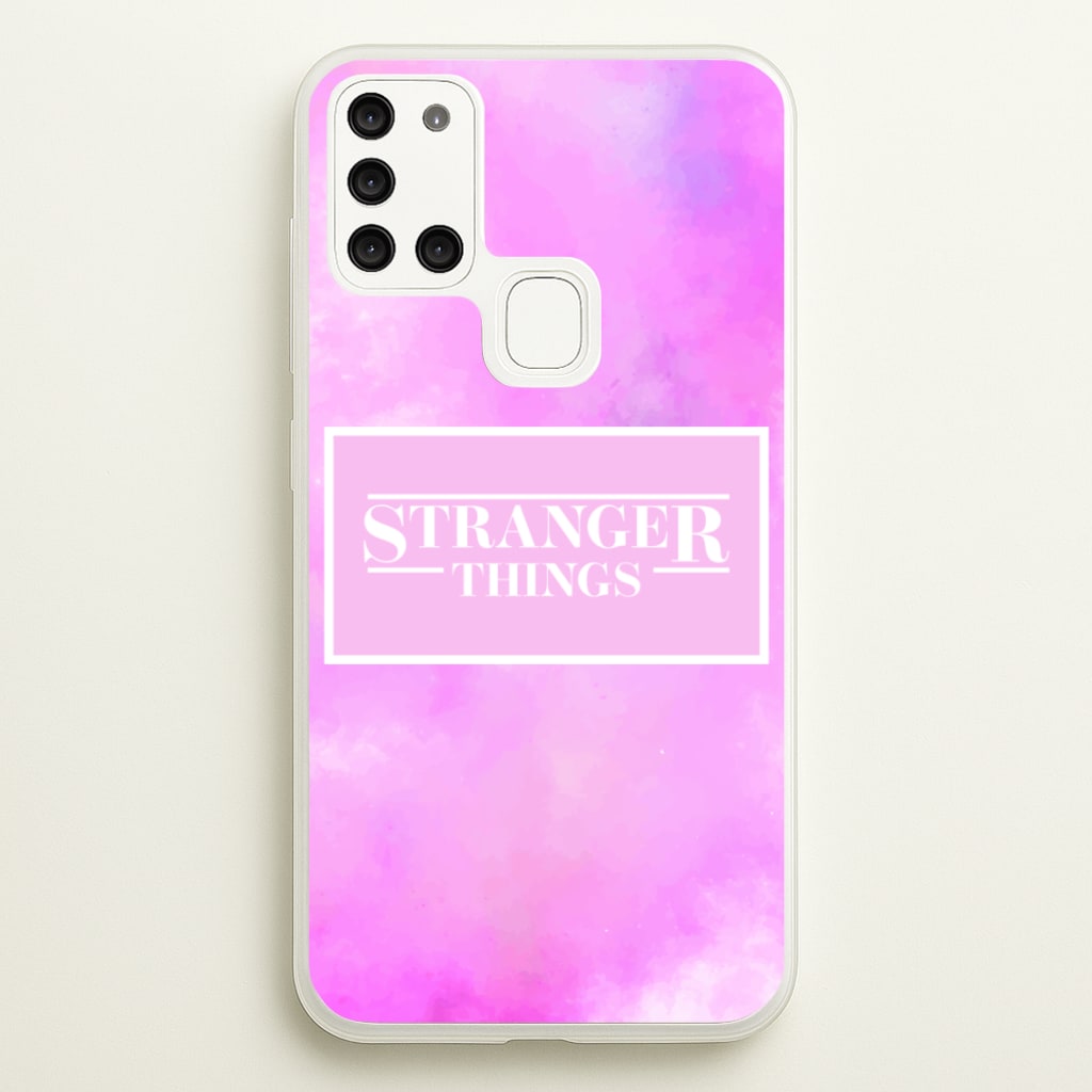 Pink Galaxy Stranger  - Stranger Things Phone Case for Galaxy A21s