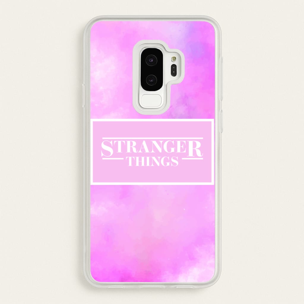 Pink Galaxy Stranger  - Stranger Things Phone Case for Galaxy S9 Plus