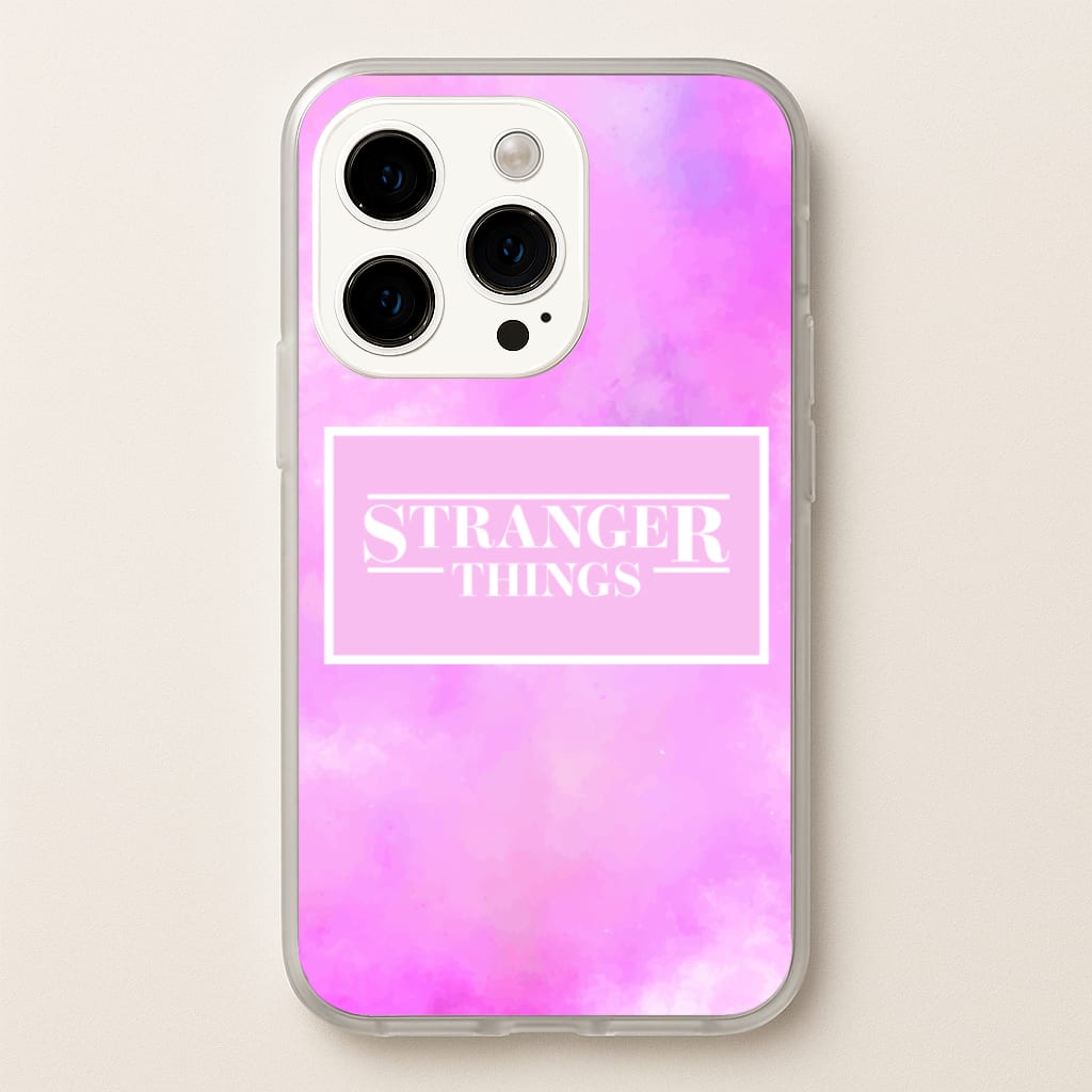 Pink Galaxy Stranger - Stranger Things Phone Case for iPhone 15 Pro