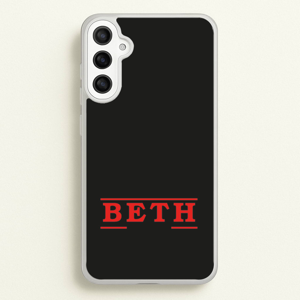 Title - Personalised Stranger - Stranger Things Phone Case for Galaxy A34