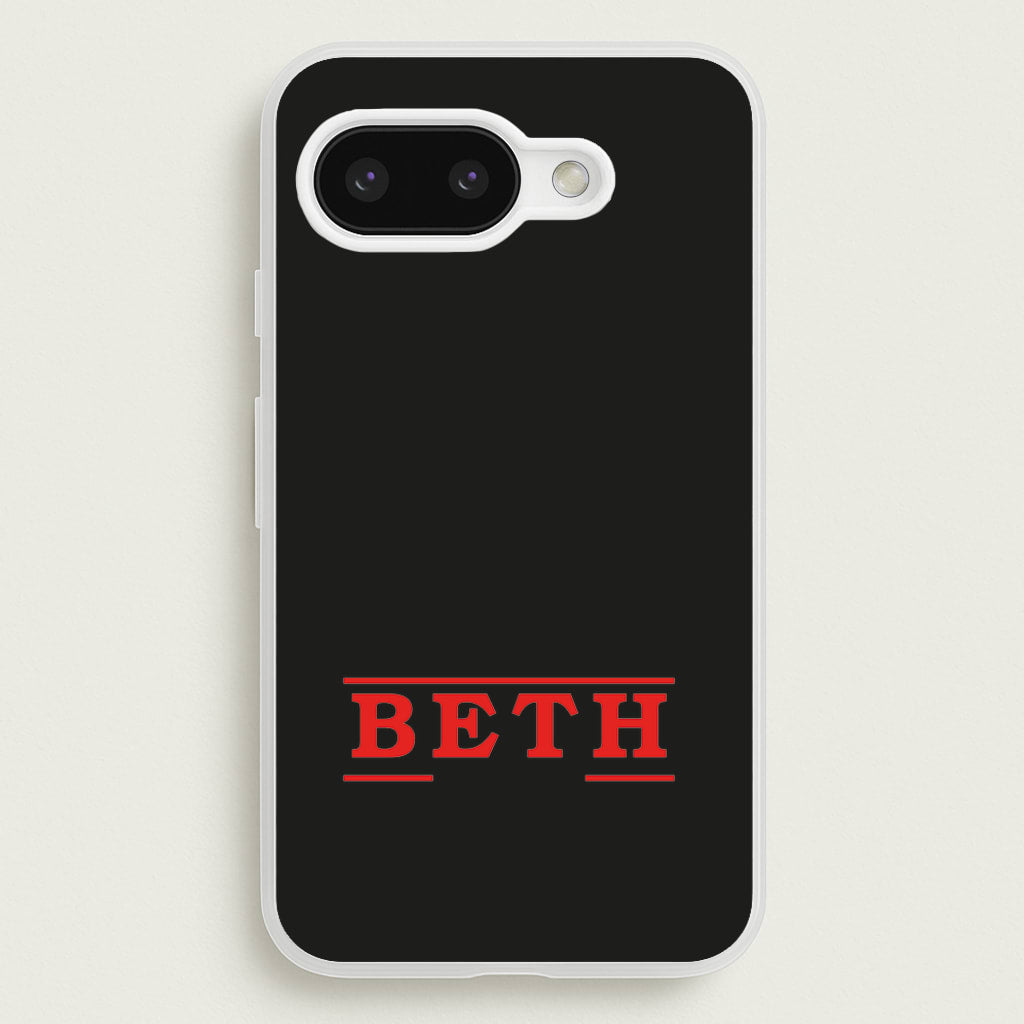 Title - Personalised Stranger - Stranger Things Phone Case for Google Pixel 9a