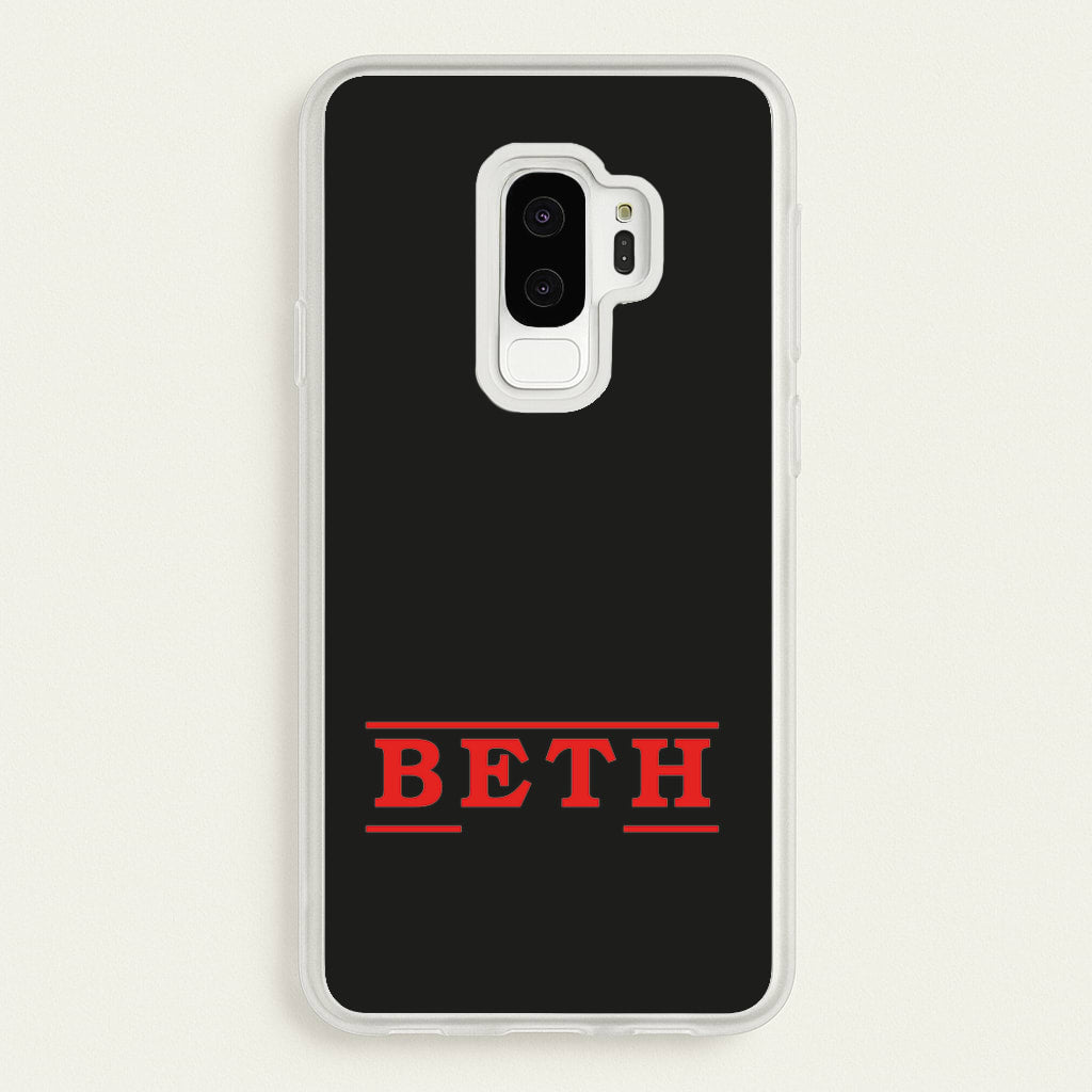 Title - Personalised Stranger - Stranger Things Phone Case for Galaxy S9 Plus