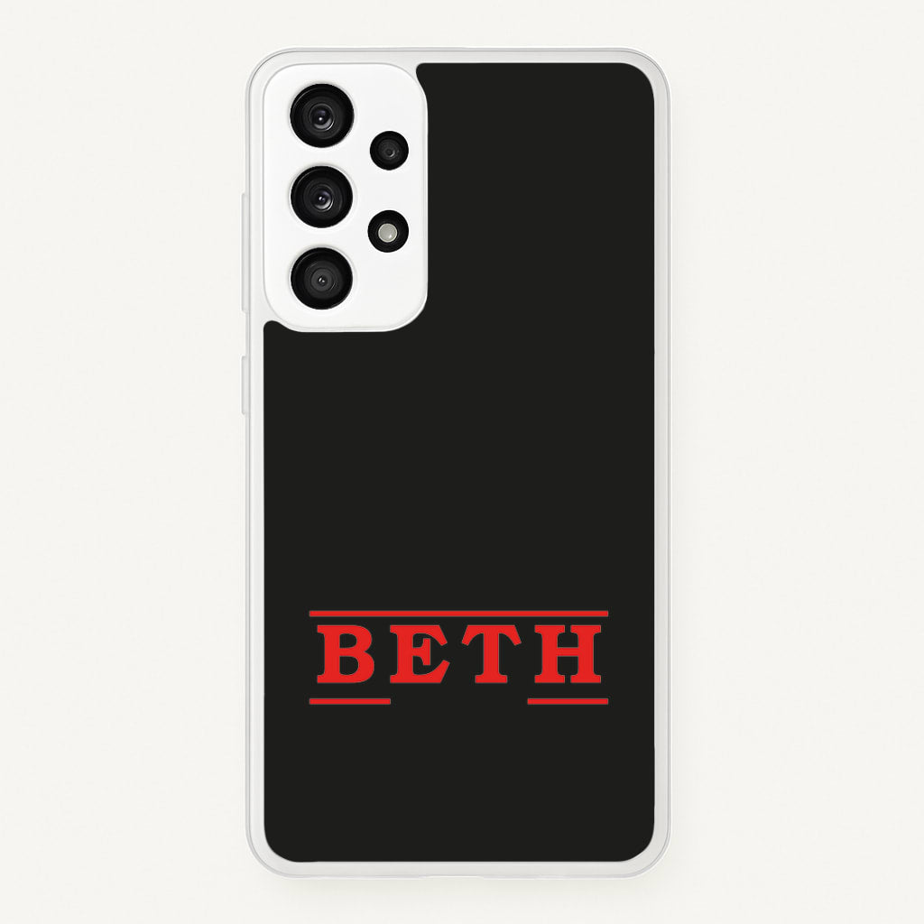 Title - Personalised Stranger - Stranger Things Phone Case for Galaxy A53