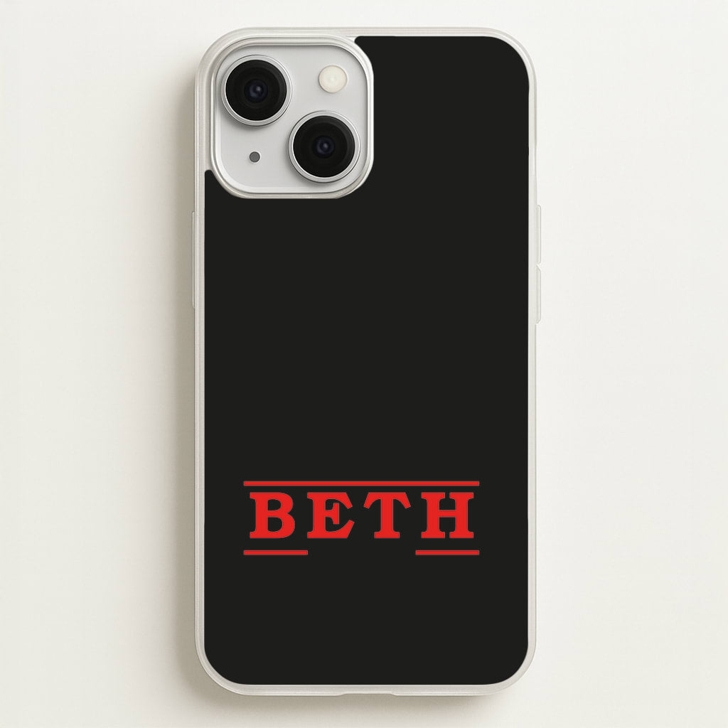 Title - Personalised Stranger - Stranger Things Phone Case for iPhone 13