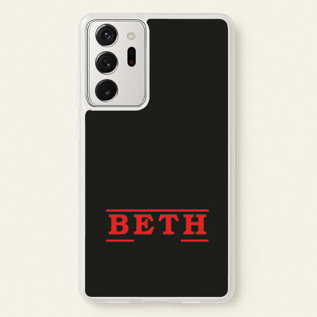 Title - Personalised Stranger - Stranger Things Phone Case for Galaxy Note 20 Ultra