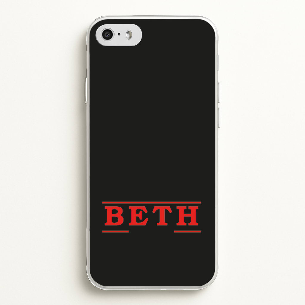Title - Personalised Stranger - Stranger Things Phone Case for iPhone 5 / 5s / SE 2016