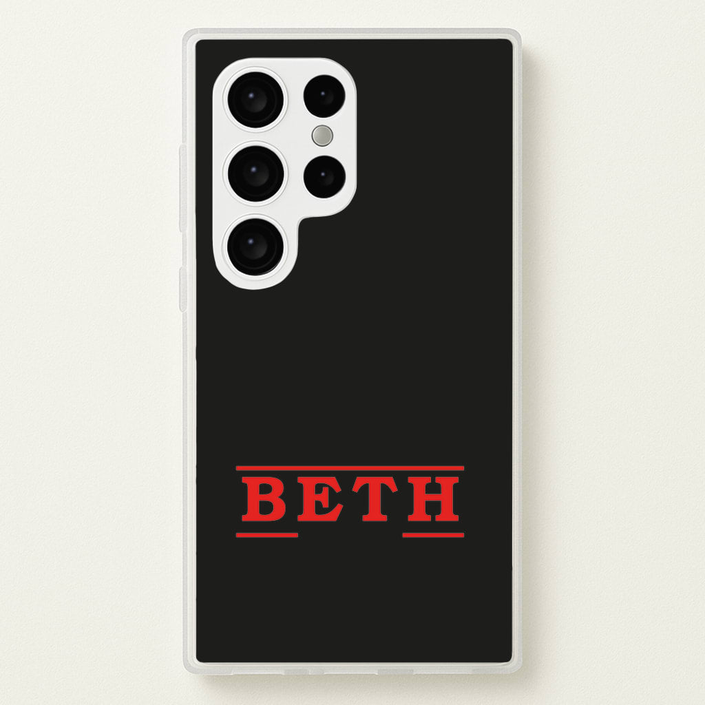 Title - Personalised Stranger - Stranger Things Phone Case for Galaxy S24 Ultra