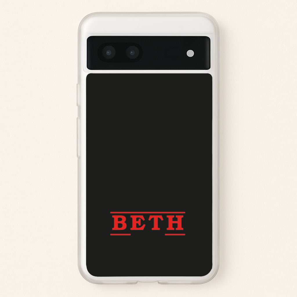 Title - Personalised Stranger - Stranger Things Phone Case for Google Pixel 7a