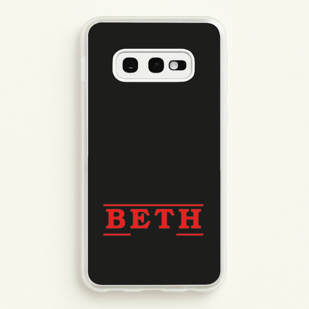 Title - Personalised Stranger - Stranger Things Phone Case for Galaxy S10e
