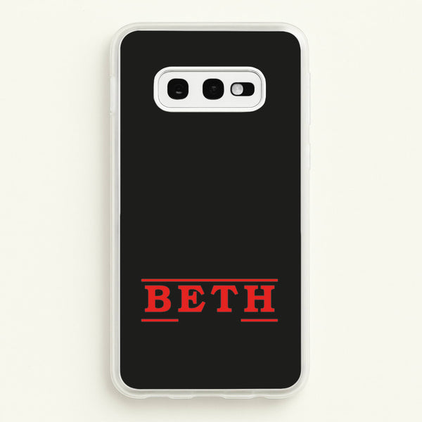 Title - Personalised Stranger - Stranger Things Phone Case for Galaxy S10e