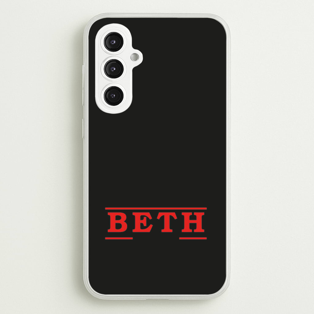 Title - Personalised Stranger - Stranger Things Phone Case for Galaxy S23FE
