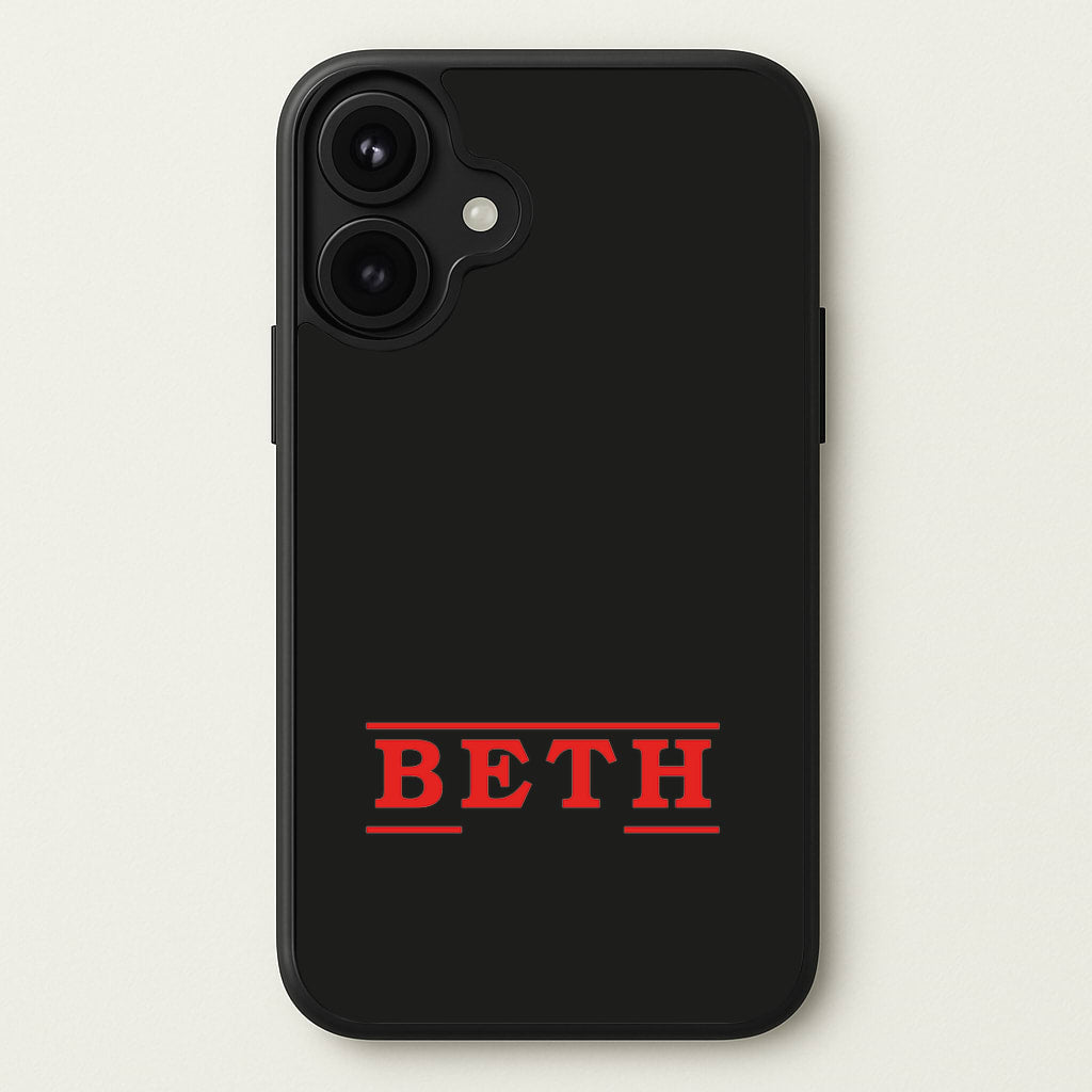 Title - Personalised Stranger Phone Case for iPhone 17