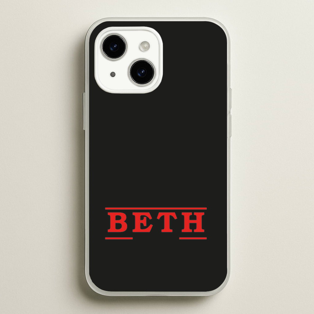 Title - Personalised Stranger - Stranger Things Phone Case for iPhone 14