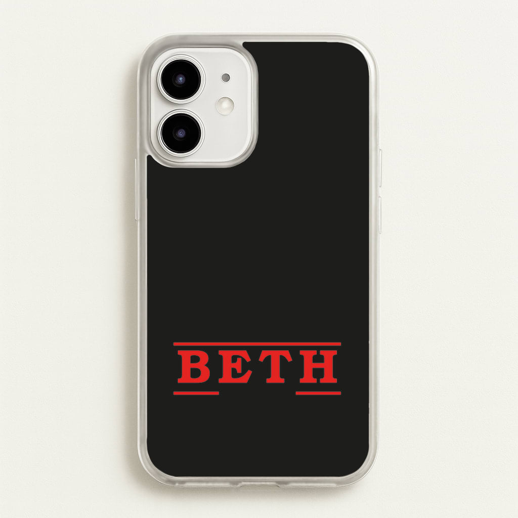 Title - Personalised Stranger - Stranger Things Phone Case for iPhone 12 / 12 Pro