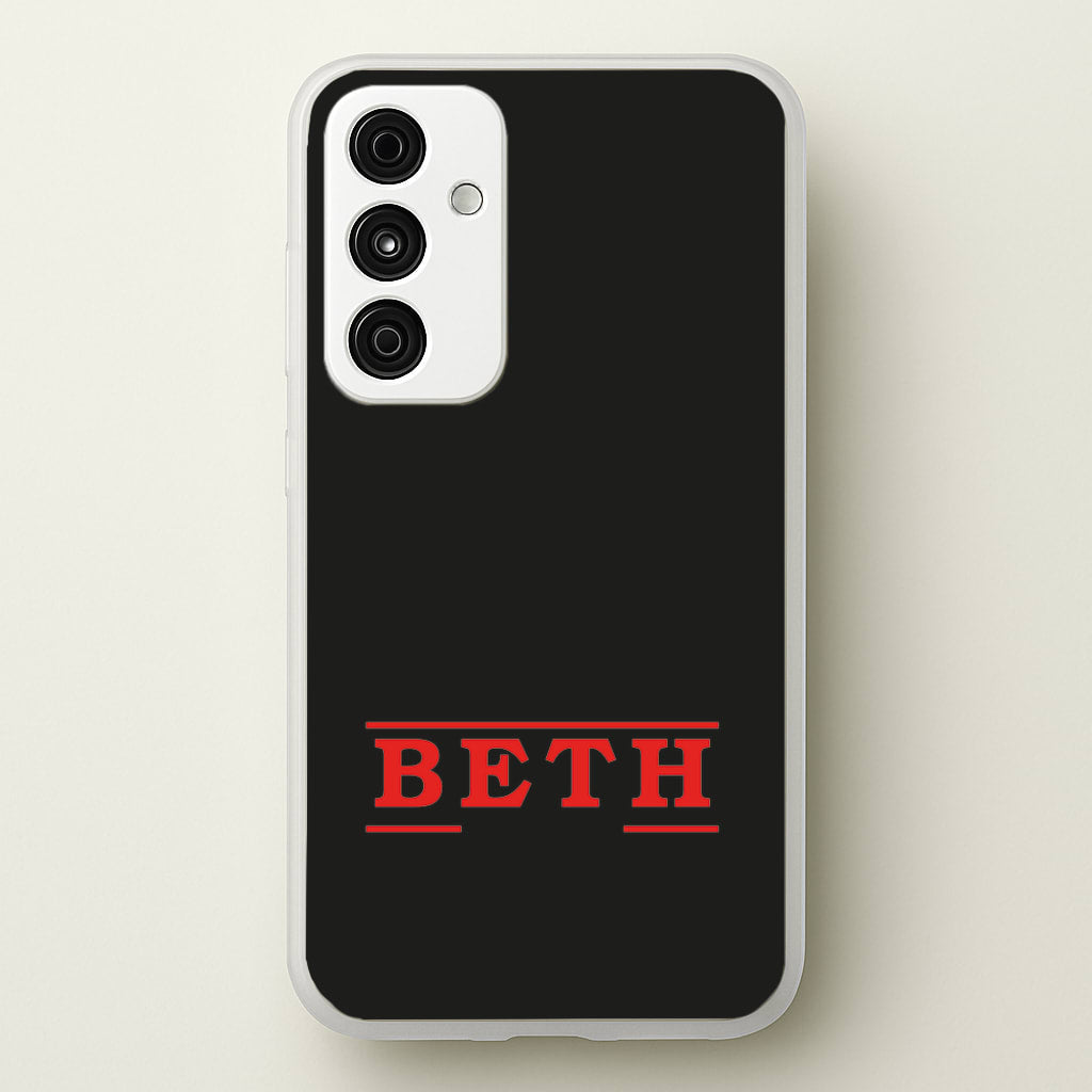 Title - Personalised Stranger - Stranger Things Phone Case for Galaxy A55