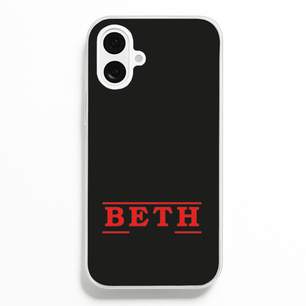 Title - Personalised Stranger - Stranger Things Phone Case for iPhone 16 Plus