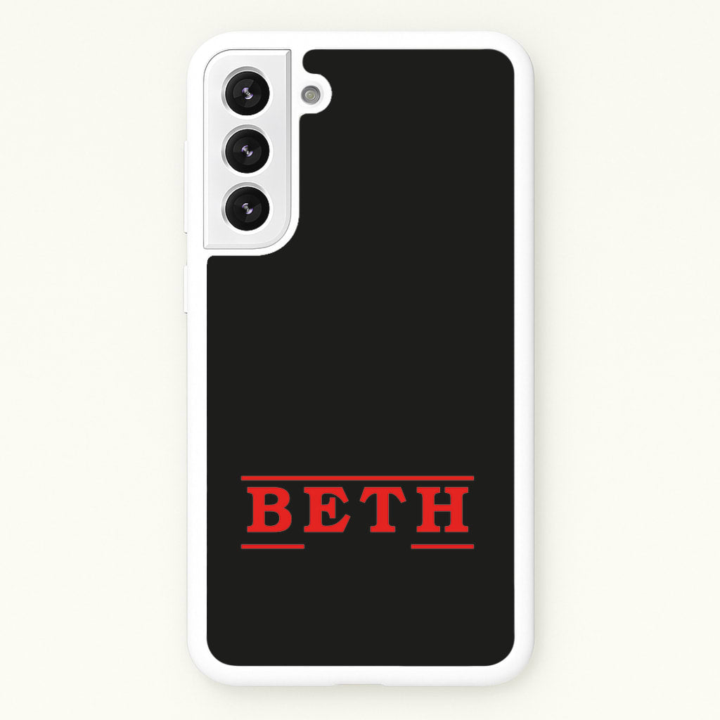 Title - Personalised Stranger - Stranger Things Phone Case for Galaxy S22 Plus