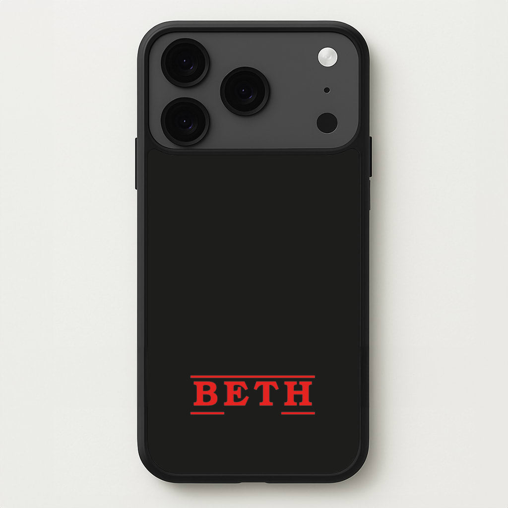 Title - Personalised Stranger Phone Case for iPhone 17 Pro