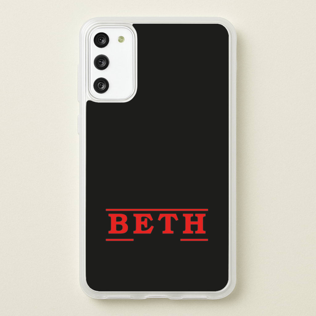 Title - Personalised Stranger - Stranger Things Phone Case for Galaxy S20FE