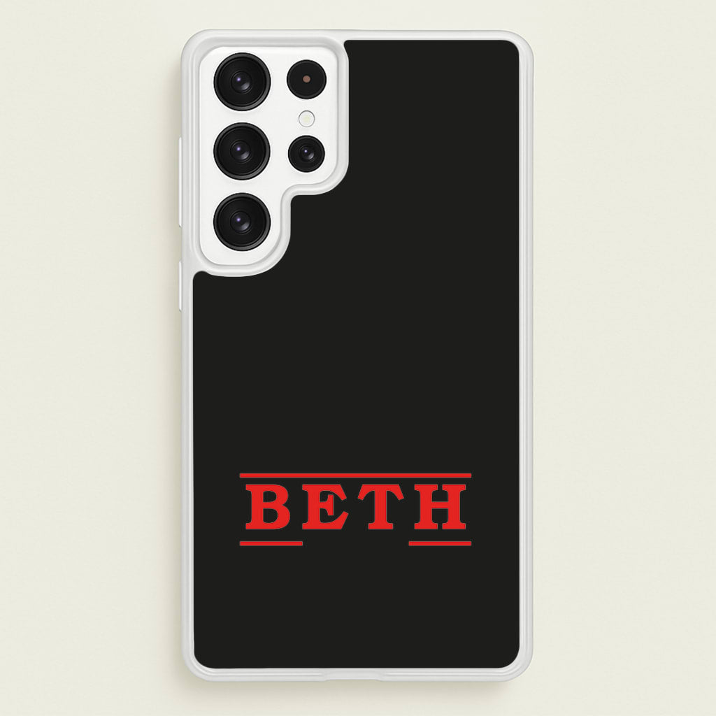 Title - Personalised Stranger - Stranger Things Phone Case for Galaxy S22 Ultra