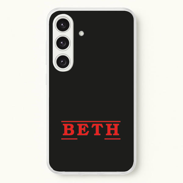 Title - Personalised Stranger - Stranger Things Phone Case for Galaxy S24