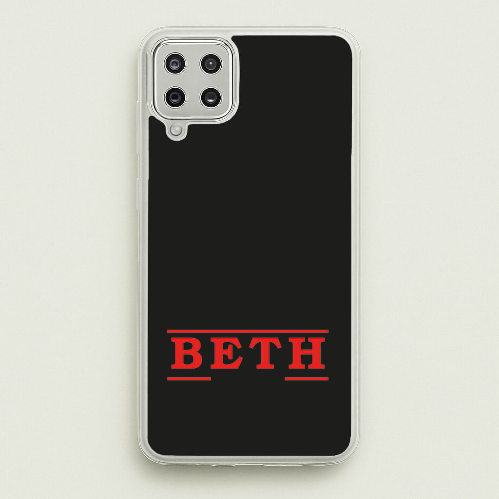Title - Personalised Stranger - Stranger Things Phone Case for Galaxy A12