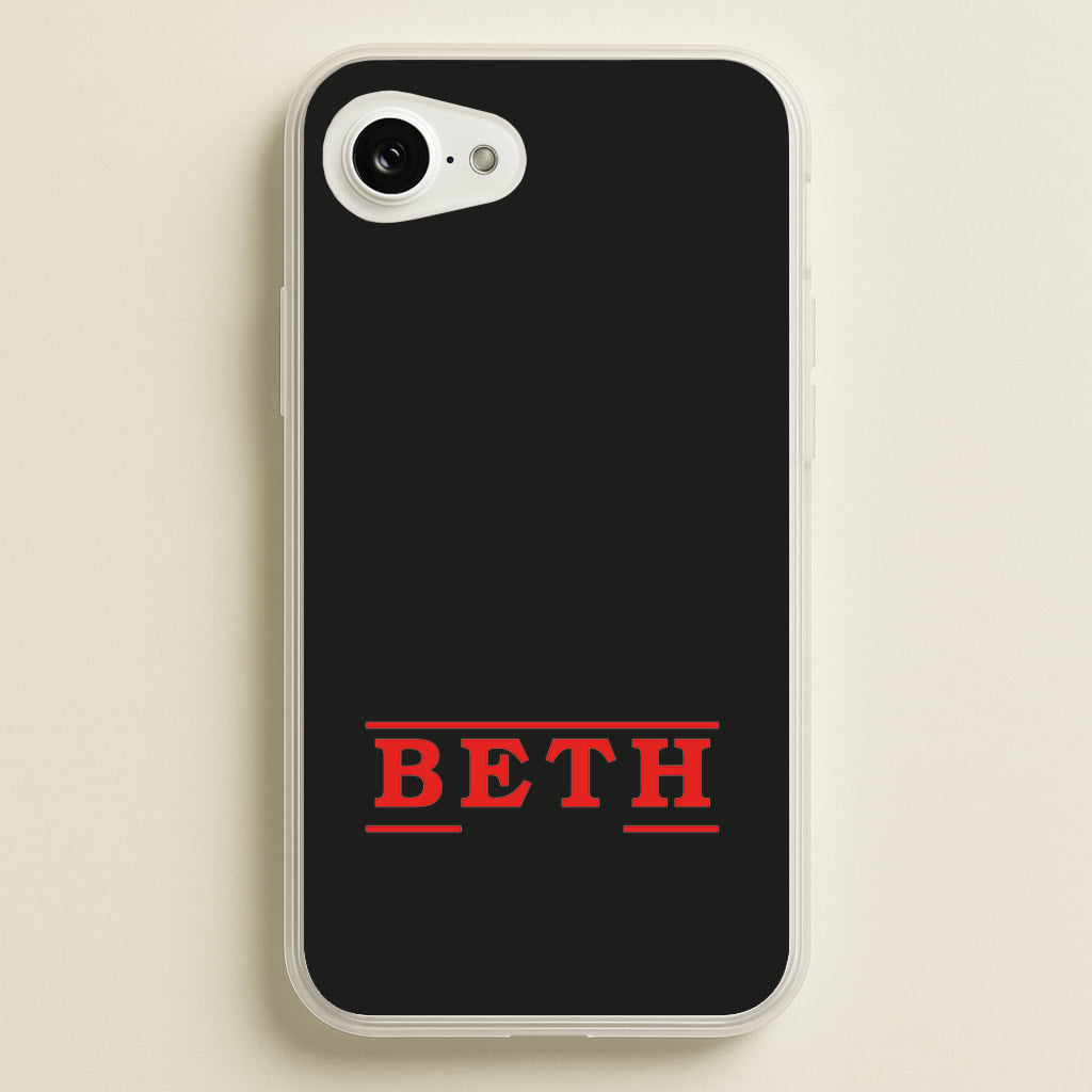 Title - Personalised Stranger - Stranger Things Phone Case for iPhone 16e
