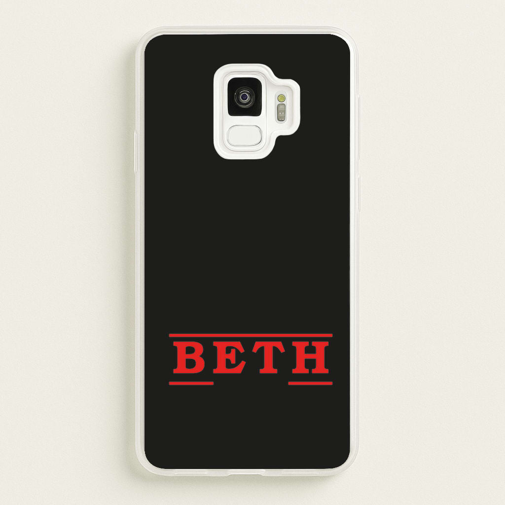 Title - Personalised Stranger - Stranger Things Phone Case for Galaxy S9