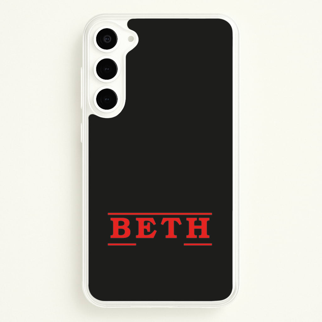 Title - Personalised Stranger - Stranger Things Phone Case for Galaxy S23