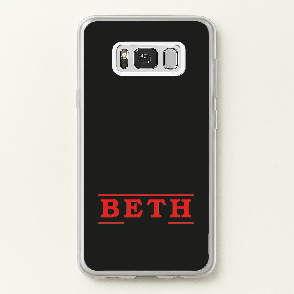 Title - Personalised Stranger - Stranger Things Phone Case for Galaxy S8 Plus