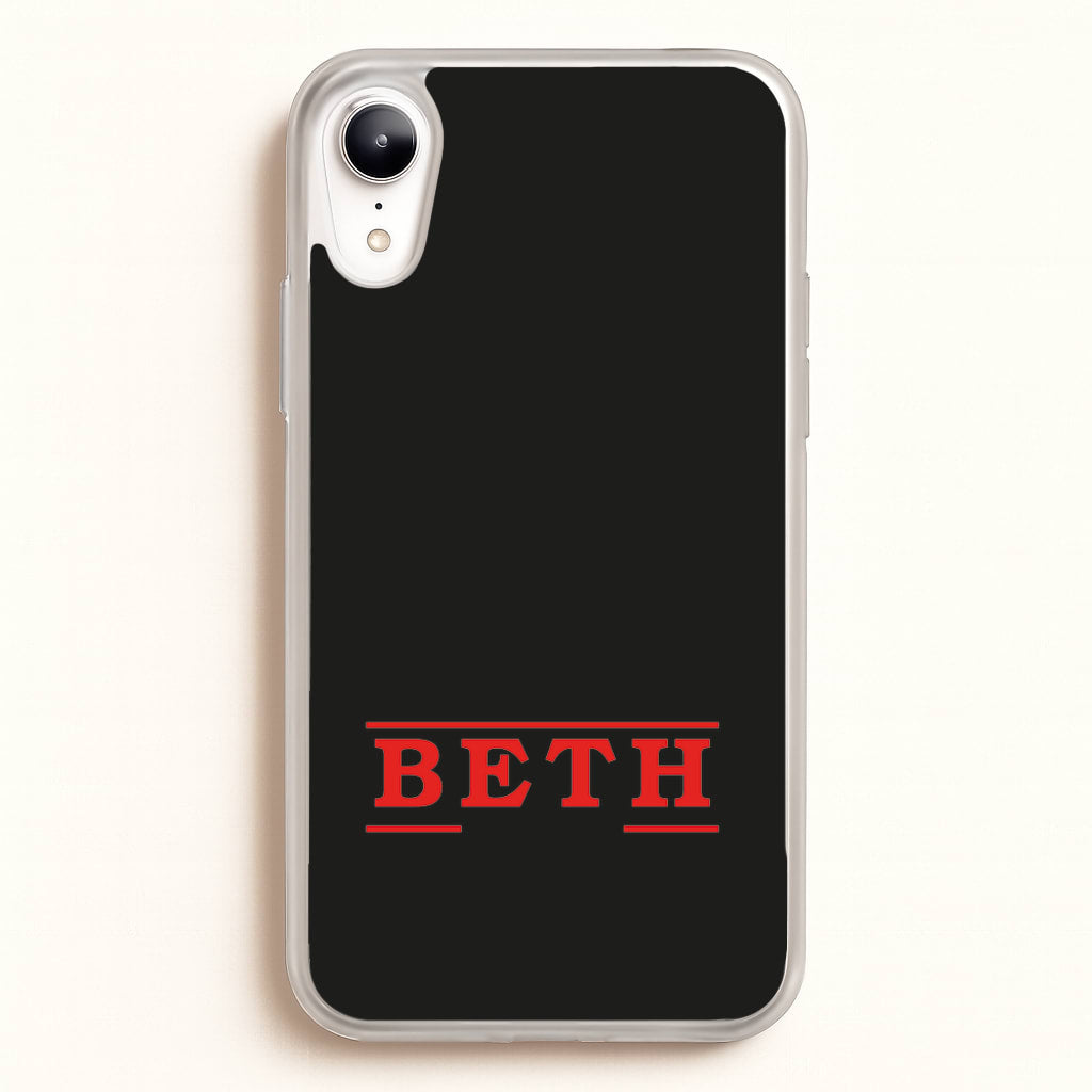Title - Personalised Stranger - Stranger Things Phone Case for iPhone XR
