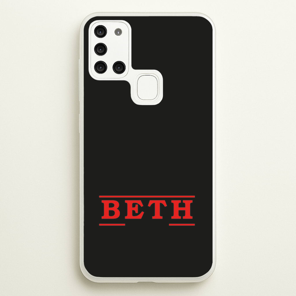 Title - Personalised Stranger - Stranger Things Phone Case for Galaxy A21s
