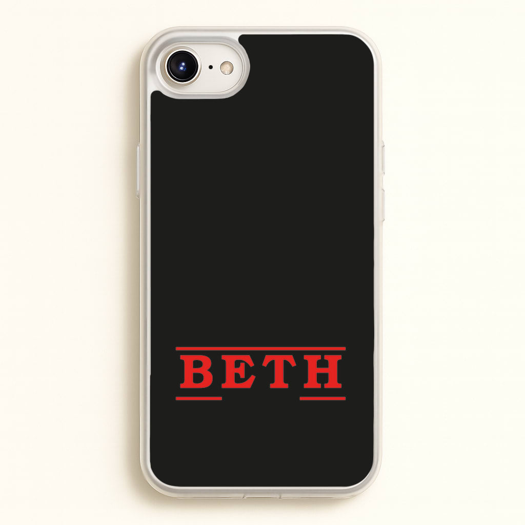 Title - Personalised Stranger - Stranger Things Phone Case for iPhone 6 Plus / 7 Plus / 8 Plus