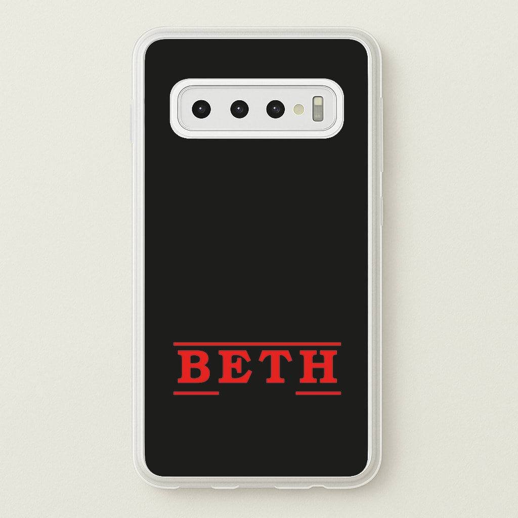 Title - Personalised Stranger - Stranger Things Phone Case for Galaxy S10