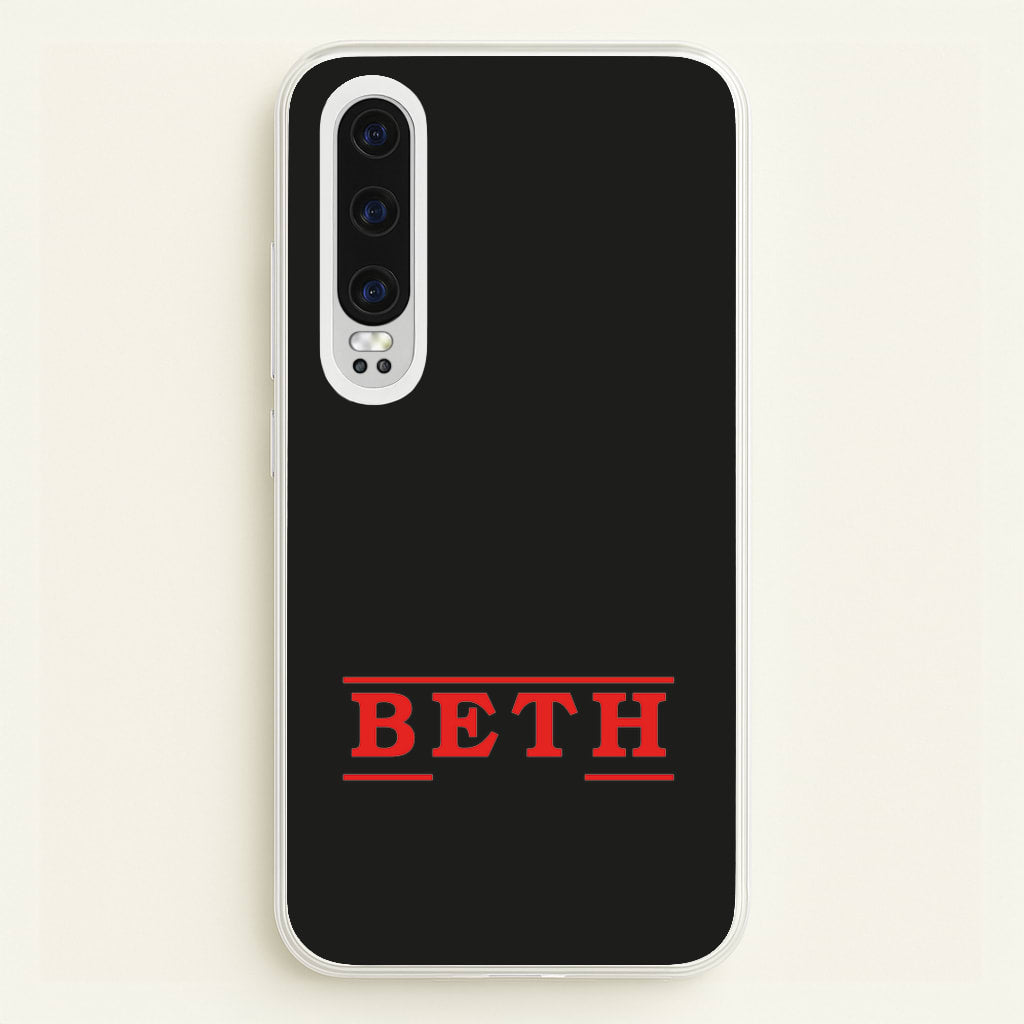 Title - Personalised Stranger - Stranger Things Phone Case for Huawei P30