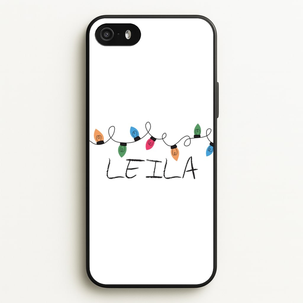 Fairy Lights - Personalised Stranger - Stranger Things Phone Case for iPhone 5 / 5s / SE 2016