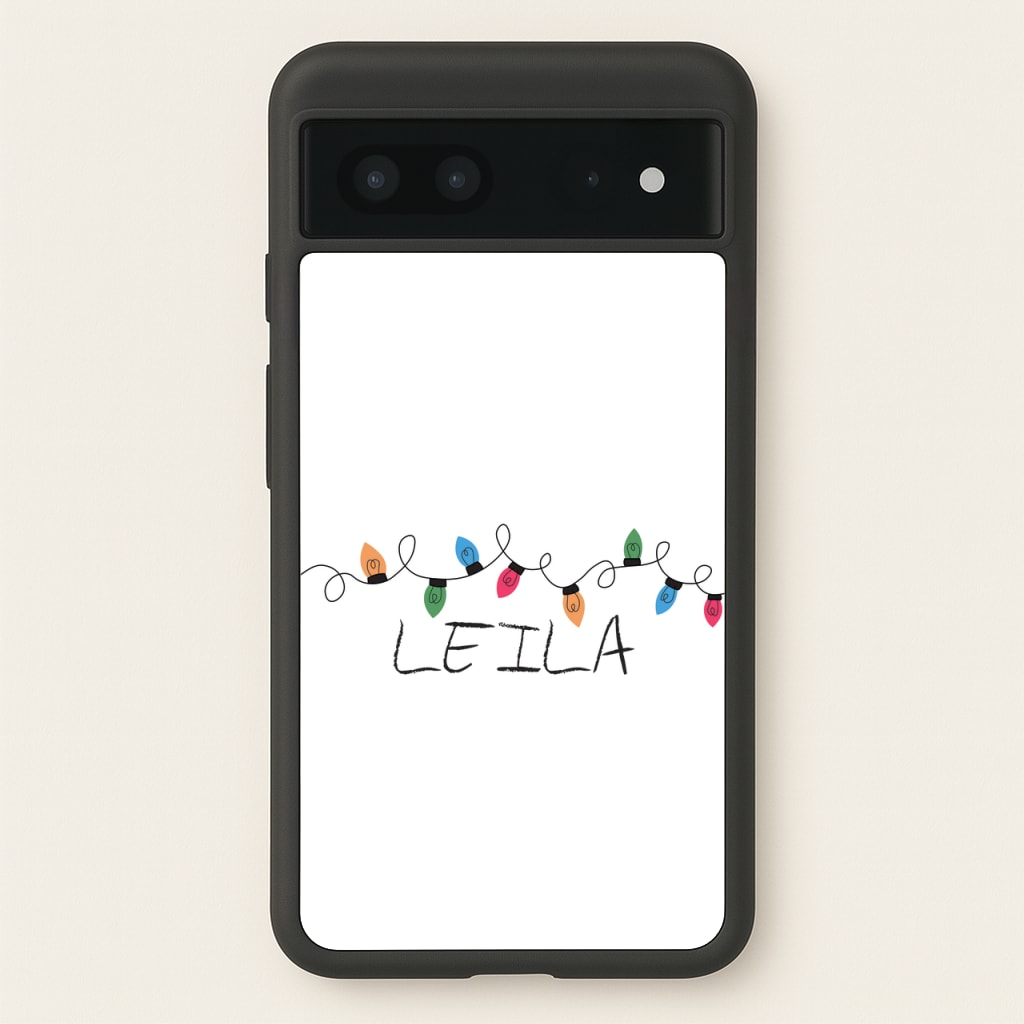 Fairy Lights - Personalised Stranger - Stranger Things Phone Case for Google Pixel 7