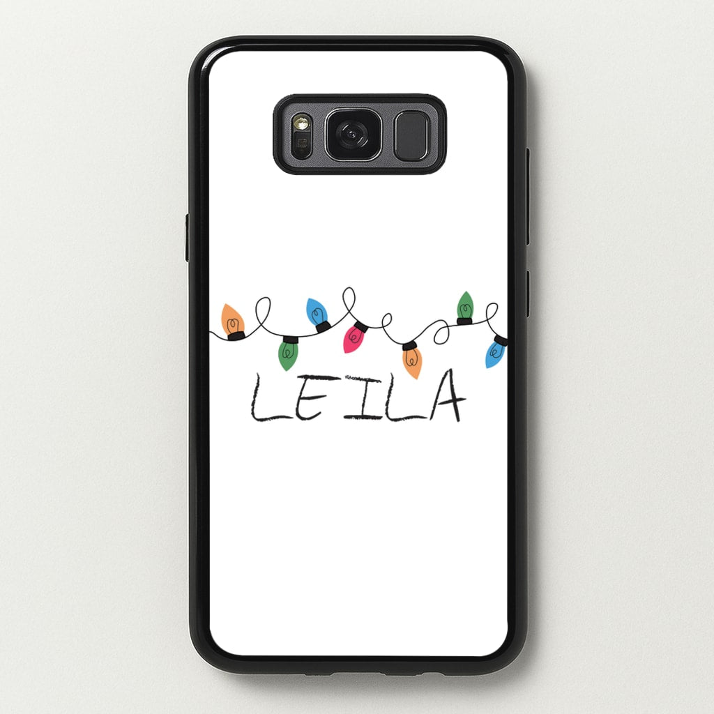 Fairy Lights - Personalised Stranger - Stranger Things Phone Case for Galaxy S8