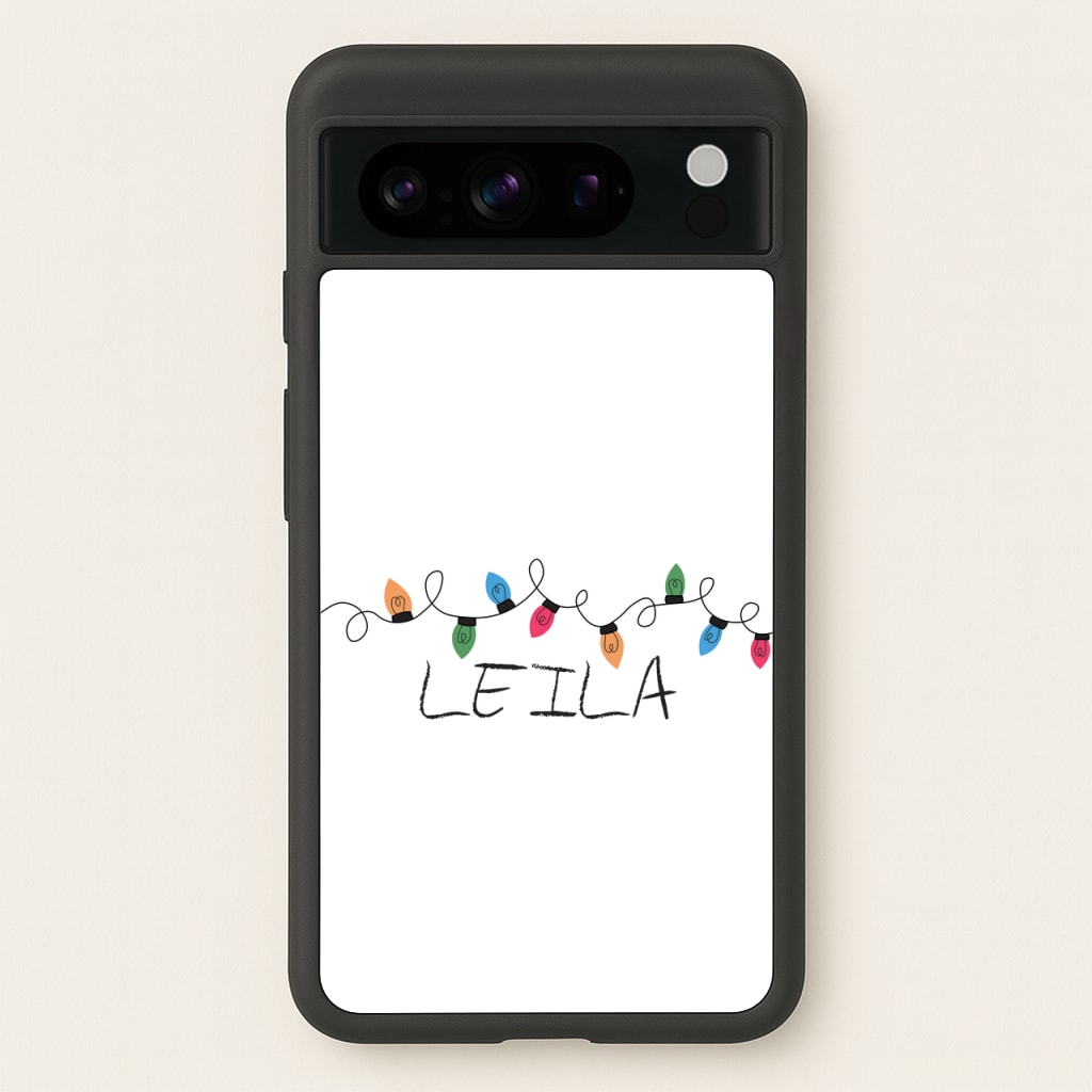 Fairy Lights - Personalised Stranger - Stranger Things Phone Case for Google Pixel 8 Pro