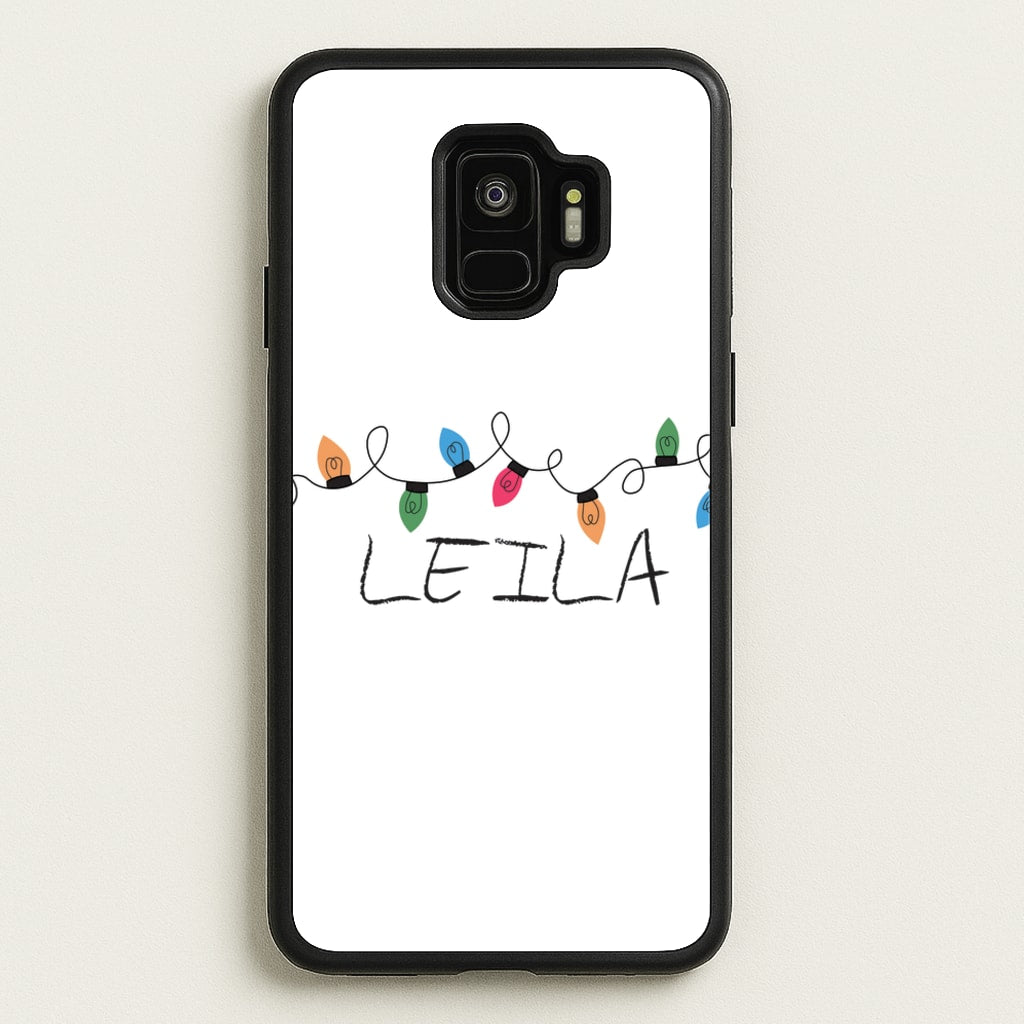 Fairy Lights - Personalised Stranger - Stranger Things Phone Case for Galaxy S9