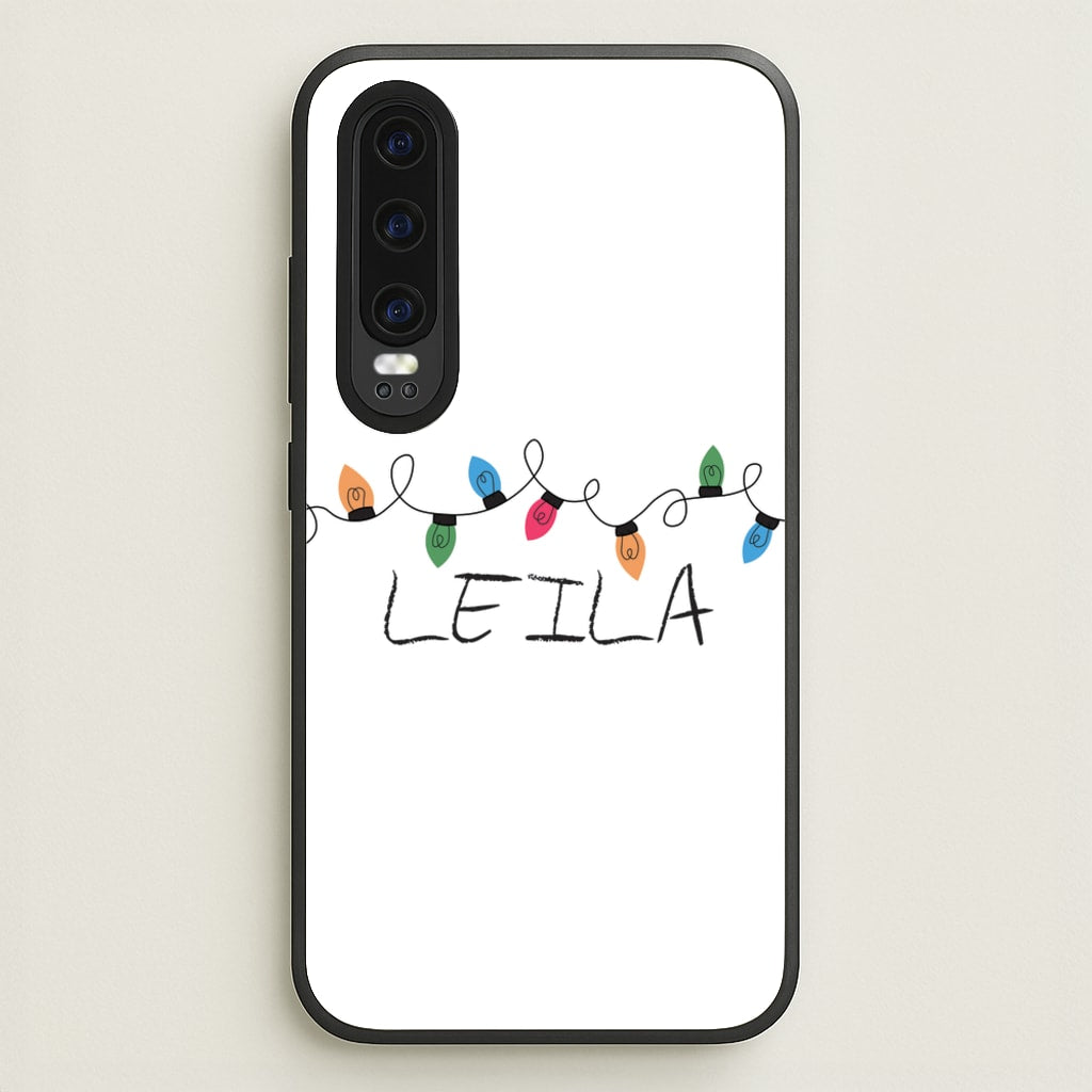 Fairy Lights - Personalised Stranger - Stranger Things Phone Case for Huawei P30