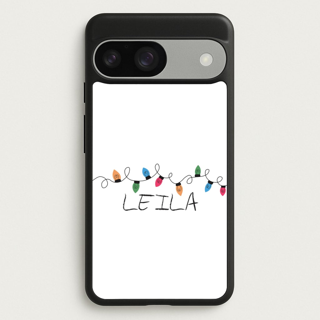 Fairy Lights - Personalised Stranger - Stranger Things Phone Case for Google Pixel 9 / 9 Pro