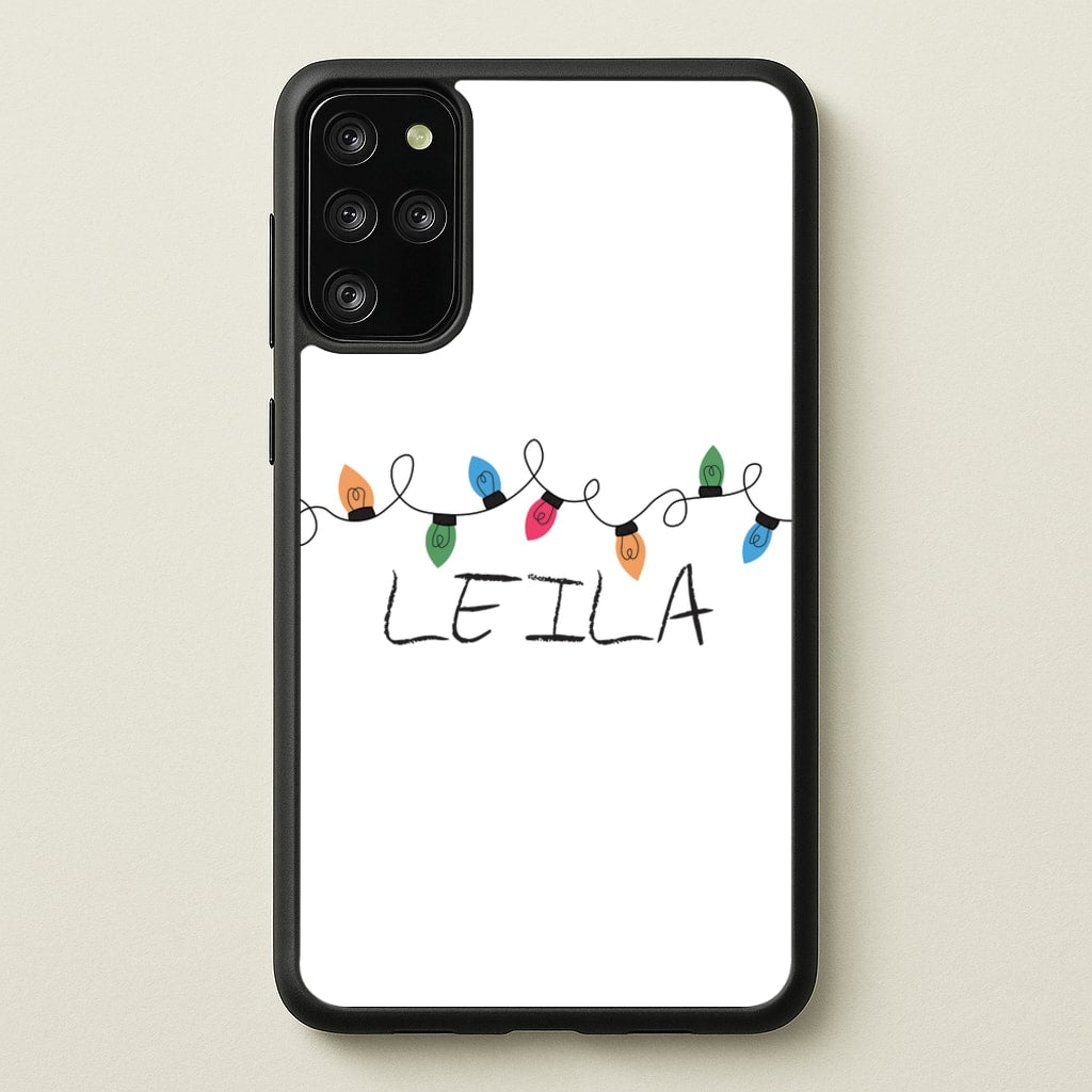 Fairy Lights - Personalised Stranger - Stranger Things Phone Case for Galaxy S20 Plus