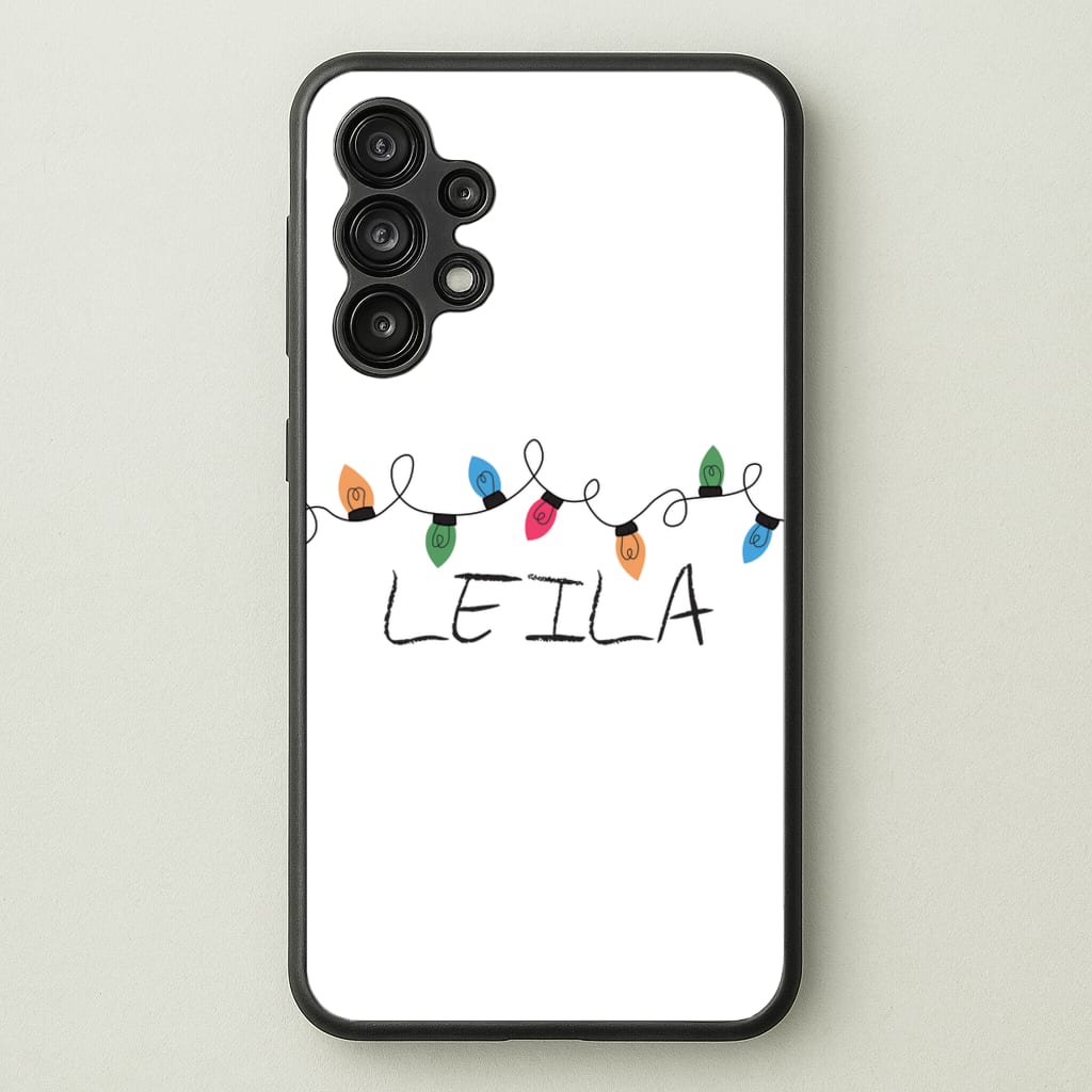 Fairy Lights - Personalised Stranger - Stranger Things Phone Case for Galaxy A13